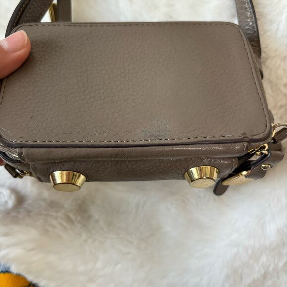 G.I.L.I. Brown Leather Micro Crossbody Purse - Picture 9 of 16